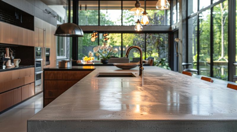 Cement Countertop Pouring in Santa Rosa, CA