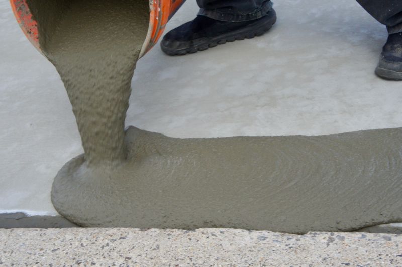 Cement Countertop Pouring
