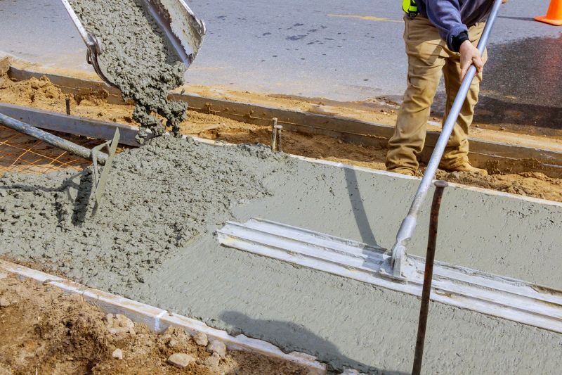 Cement Countertop Pouring