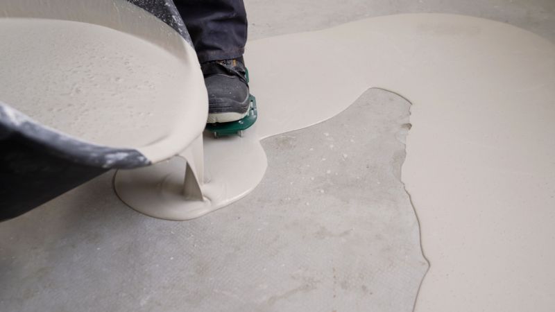 Pouring Cement Mixture