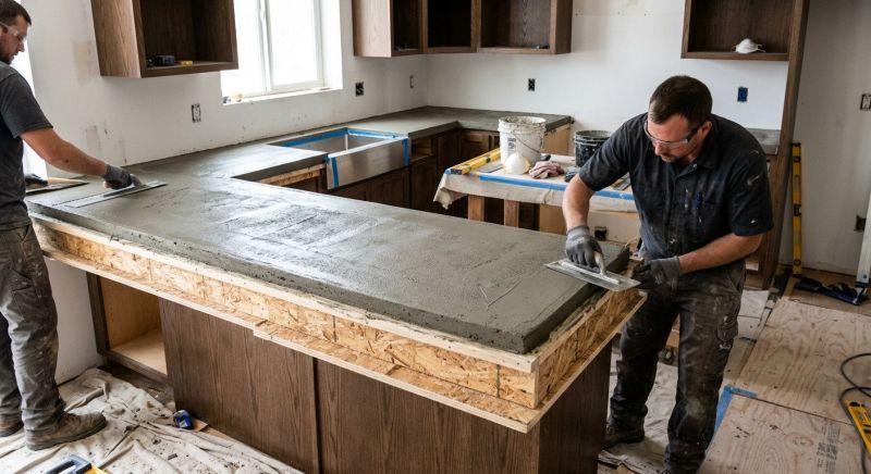 Cement Countertop Pouring Service